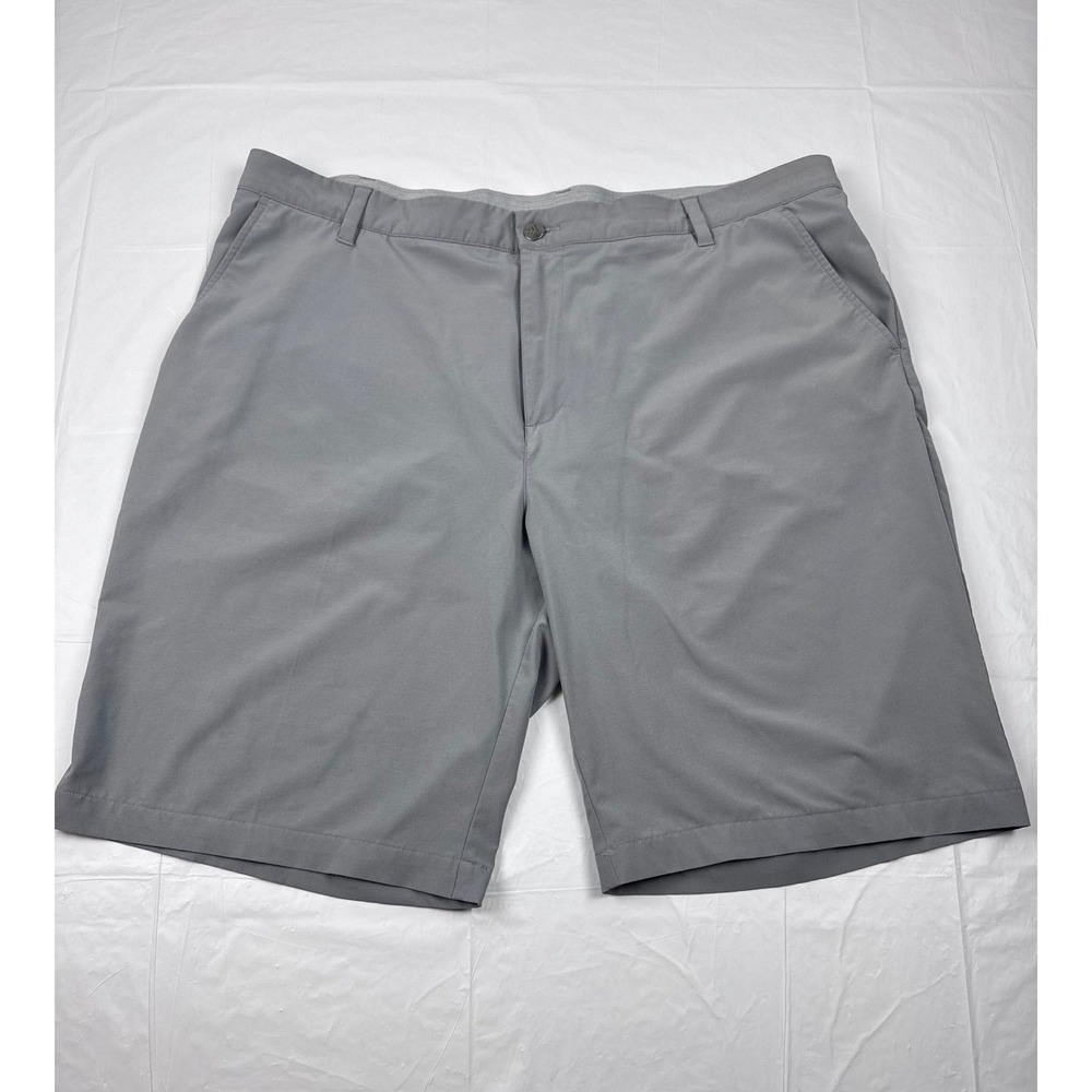 Adidas Mens Gray Golf Shorts Flat Front Performance Activewear Size 40